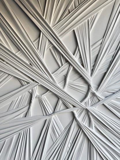 Layers Of Silence White Tablo