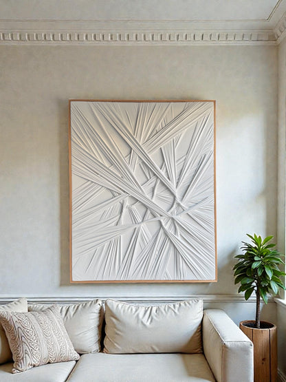 Layers Of Silence White Tablo